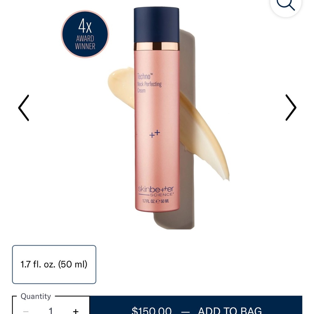 Unopened New Skinbetter science techno neck perfecting cream.